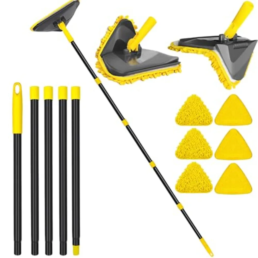 Новая улучшенная швабра для мытья стен с длинной ручкой 82 дюйма, инструмент для чистки потолков 3-в-1, щетка для удаления пыли с 6 сменными насадками из микрофибры
Новая улучшенная швабра для мытья стен с длинной ручкой 82 дюйма, инструмент для чистки потолков 3-в-1, щетка для удаления пыли с 6 сменными насадками из микрофибры