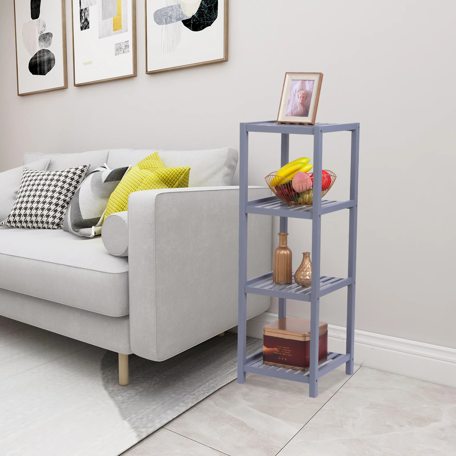 100% Bamboo Bathroom Shelf 4-Tier Multifunctional Storage Rack Shelving Unit 33 X 33 X 98cm-Grey
100% Bamboo Bathroom Shelf 4-Tier Multifunctional Storage Rack Shelving Unit 33 X 33 X 98cm-Grey