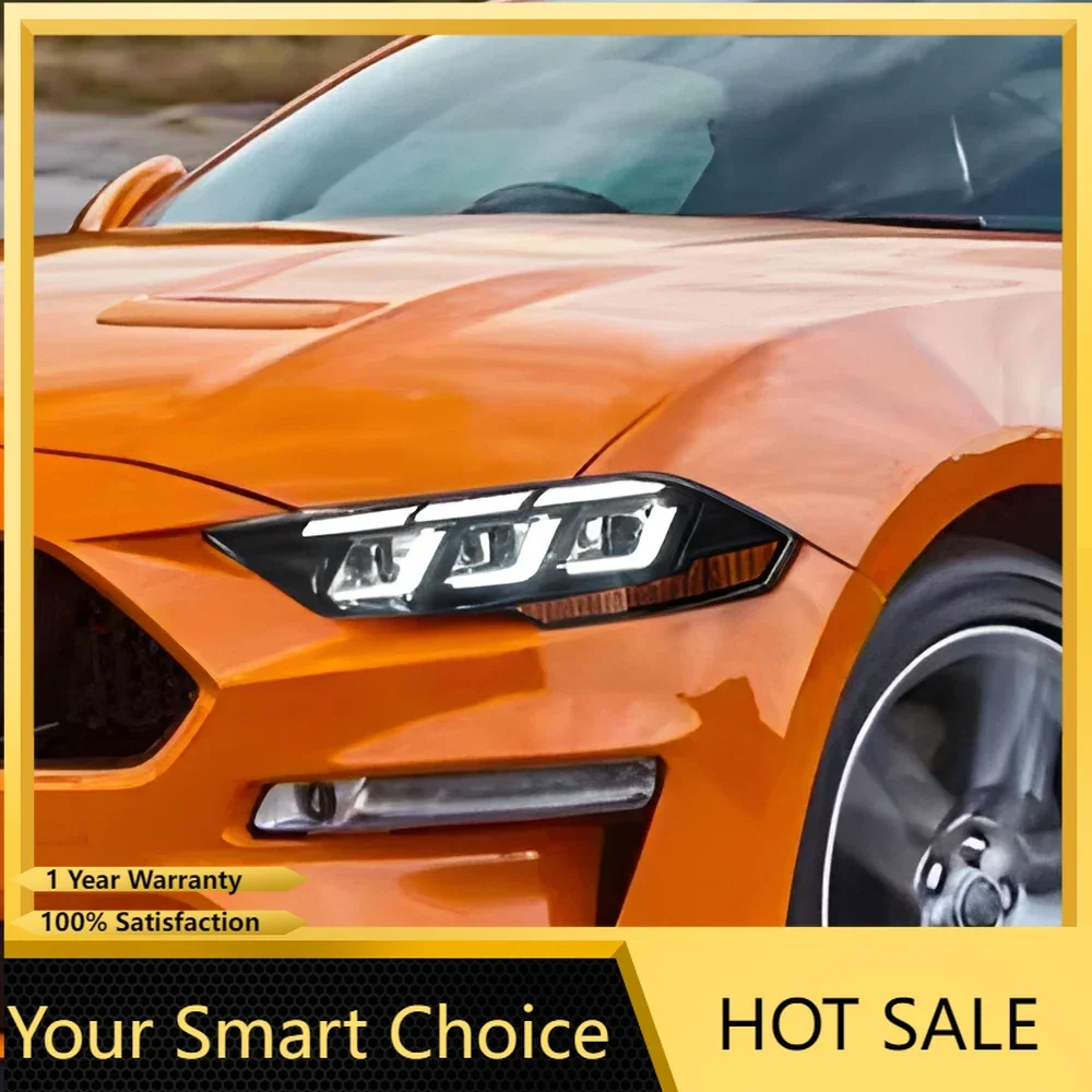 Автомобильная передняя фара Plug and Play для Ford Mustang 2018-2023, светодиодная автоматическая фара в сборе, обновленная динамическая 3-я линза проектора, аксессуары
Автомобильная передняя фара Plug and Play для Ford Mustang 2018-2023, светодиодная автоматическая фара в сборе, обновленная динамическая 3-я линза проектора, аксессуары