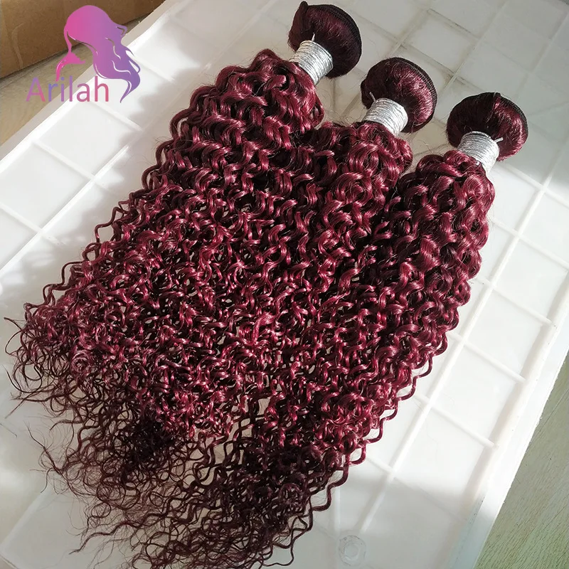 #99j Jerry Curly Human Hair Bundles 100g/PC 12A Grade Double Weft Hair Extensions Brazilian Virgin Hair Full End
#99j Jerry Curly Human Hair Bundles 100g/PC 12A Grade Double Weft Hair Extensions Brazilian Virgin Hair Full End