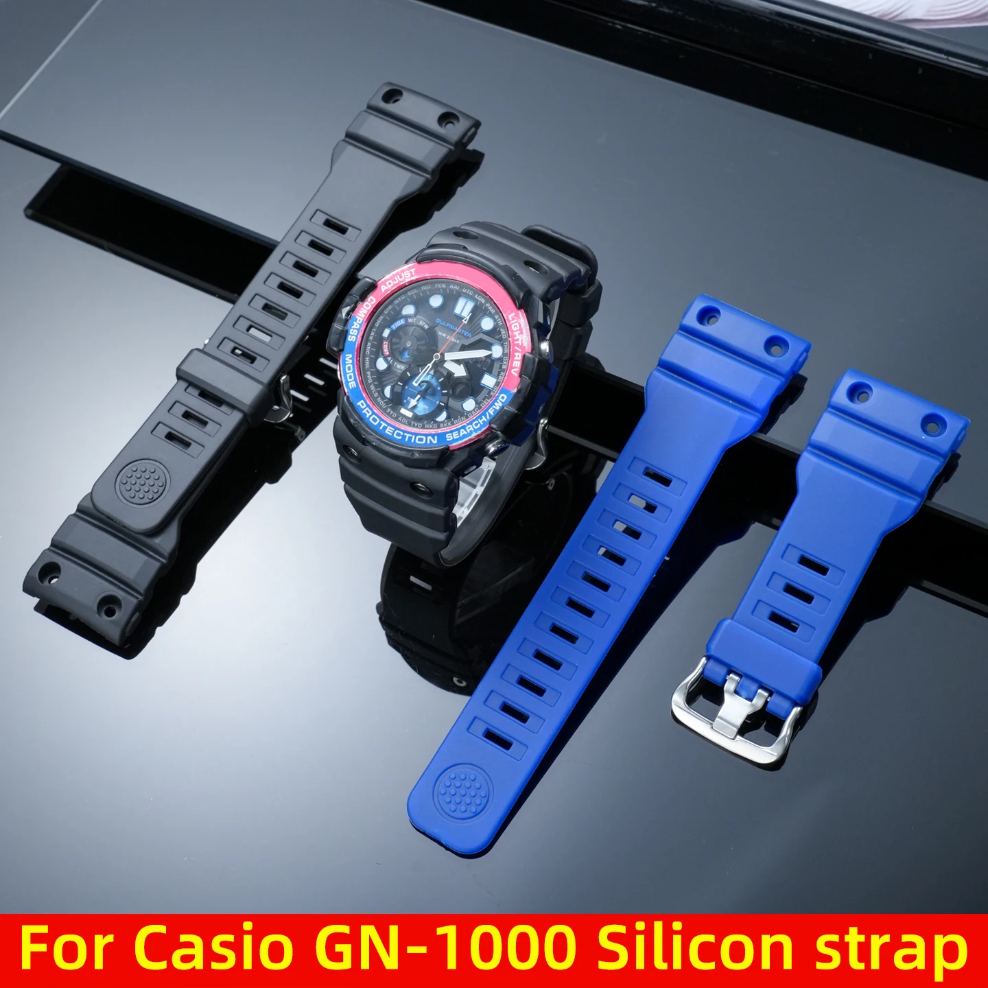 For G-Shock Casio GN-1000 Resin Watch Strap GN-1000GB GN-1000MB Marine Series Sport Silicone watch band Replacement Accessories
For G-Shock Casio GN-1000 Resin Watch Strap GN-1000GB GN-1000MB Marine Series Sport Silicone watch band Replacement Accessories
