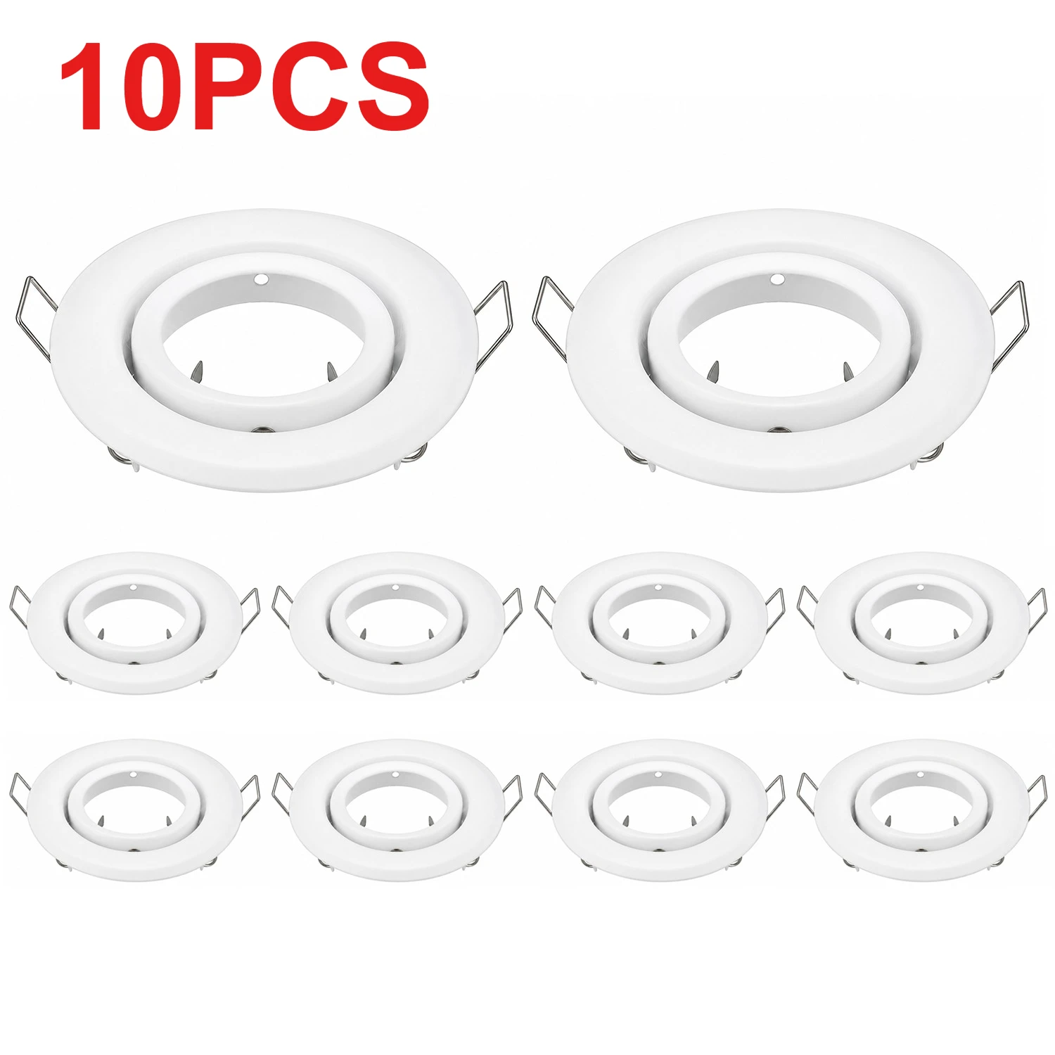 1/10PCS Ceiling LED Downlight White Spotlight Metal Round Adjustable Recessed Ceiling Lamp Frame with GU10 MR16 Socket
1/10PCS Ceiling LED Downlight White Spotlight Metal Round Adjustable Recessed Ceiling Lamp Frame with GU10 MR16 Socket