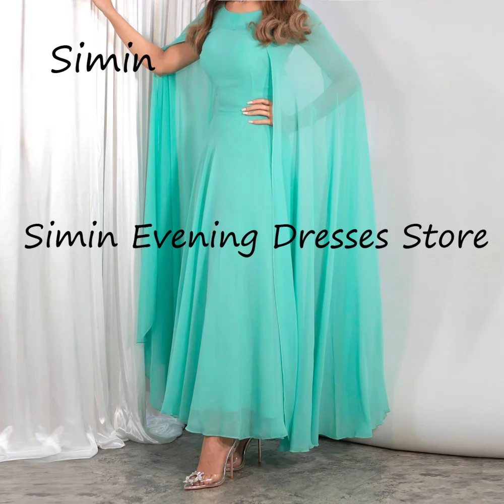 Simin Chiffon A-line O-neck Ruffle Formal Luxury Prom Gown Ankle-length Evening Elegant Pretty Party dresses for women 2023
Simin Chiffon A-line O-neck Ruffle Formal Luxury Prom Gown Ankle-length Evening Elegant Pretty Party dresses for women 2023