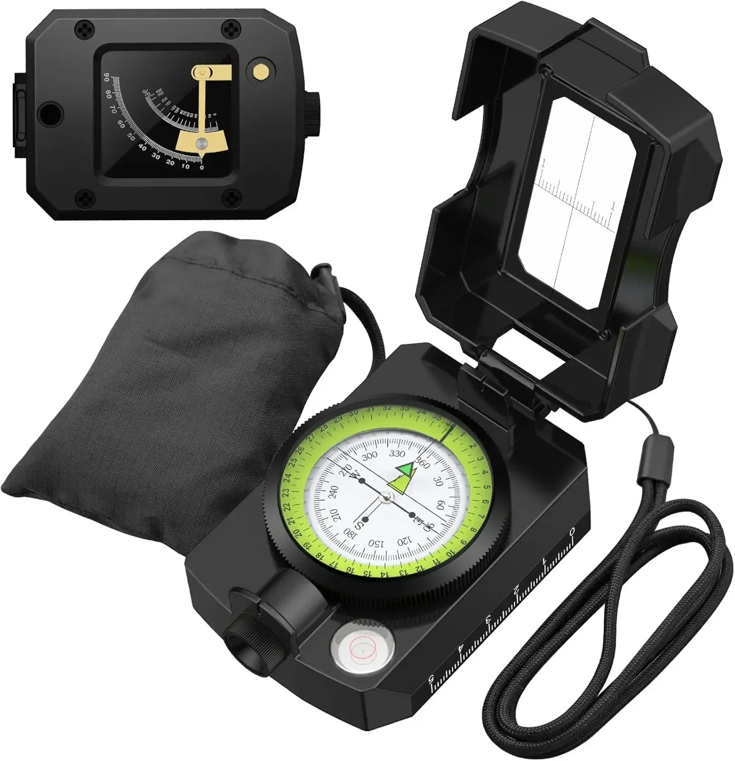 IP54 Hiking Compass with Sighting Clinometer Professional Military Compass Aluminum Alloy Waterproof
IP54 Hiking Compass with Sighting Clinometer Professional Military Compass Aluminum Alloy Waterproof