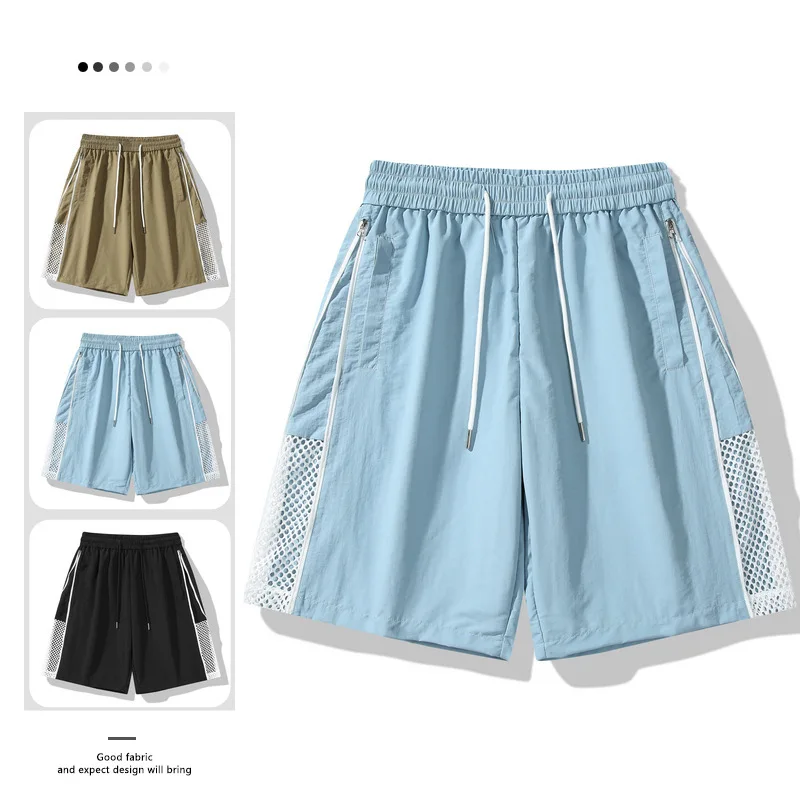 Мужские спортивные шорты 2025, быстросохнущие дышащие летние баскетбольные шорты для фитнеса, свободные тренировочные шорты, сетчатый полый дизайн
Мужские спортивные шорты 2025, быстросохнущие дышащие летние баскетбольные шорты для фитнеса, свободные тренировочные шорты, сетчатый полый дизайн
