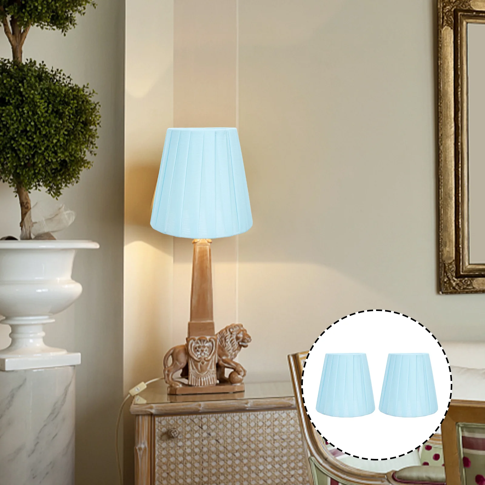 2Pcs Cloth Lampshade Light Accessories Fashionable Lamp Cover Replacement for Home Bedroom Living Room Light Protection
2Pcs Cloth Lampshade Light Accessories Fashionable Lamp Cover Replacement for Home Bedroom Living Room Light Protection