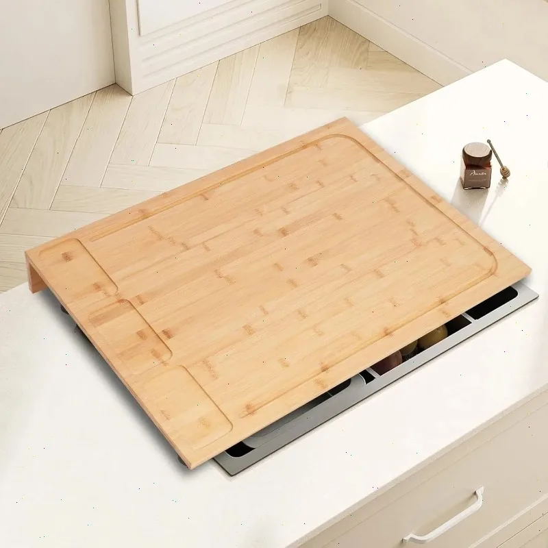 Large Bamboo Stove Top Cover with Adjustable Legs 29.5" × 21" Cutting Board & Countertop Protector for Gas & Electric Stoves
Large Bamboo Stove Top Cover with Adjustable Legs 29.5" × 21" Cutting Board & Countertop Protector for Gas & Electric Stoves