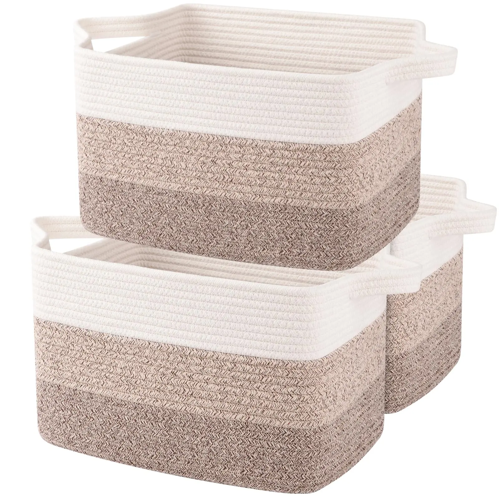 Storage Basket, Woven Baskets for Storage, Cotton Rope Basket for toys,Towel Baskets for Bathroom - Pack of 3, Gradient Yellow
Storage Basket, Woven Baskets for Storage, Cotton Rope Basket for toys,Towel Baskets for Bathroom - Pack of 3, Gradient Yellow