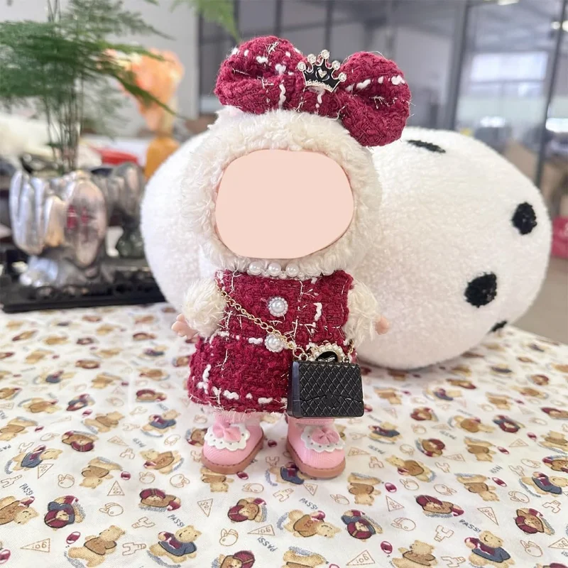 17cm Doll Clothes Luxury Pearl Collar Outfit Set,6.7 Inches Cute Doll Clothes,Elegant Adorable Dress with Matching Hat & Accesso
17cm Doll Clothes Luxury Pearl Collar Outfit Set,6.7 Inches Cute Doll Clothes,Elegant Adorable Dress with Matching Hat & Accesso
