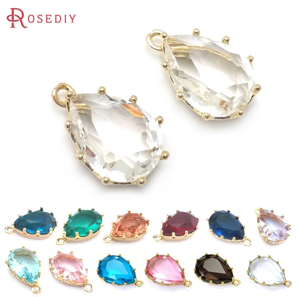 6PCS 18x11MM 22x14MM 18K Gold Color Brass Tear Drop Shape Colourful Charms Pendants High Quality Jewelry Diy Accessories
6PCS 18x11MM 22x14MM 18K Gold Color Brass Tear Drop Shape Colourful Charms Pendants High Quality Jewelry Diy Accessories