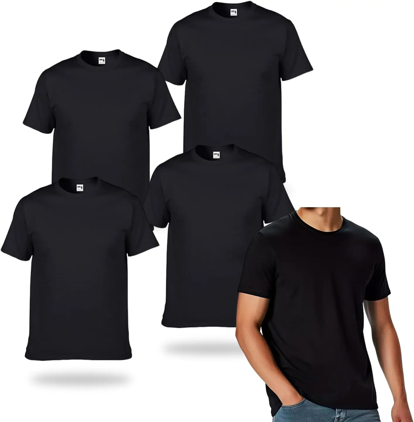 4 Pcs Men TShirts White 100%Cotton Tshirts for four seasons Unisex Crewneck Basic Short sleeve tee oversize sports t shirts
4 Pcs Men TShirts White 100%Cotton Tshirts for four seasons Unisex Crewneck Basic Short sleeve tee oversize sports t shirts