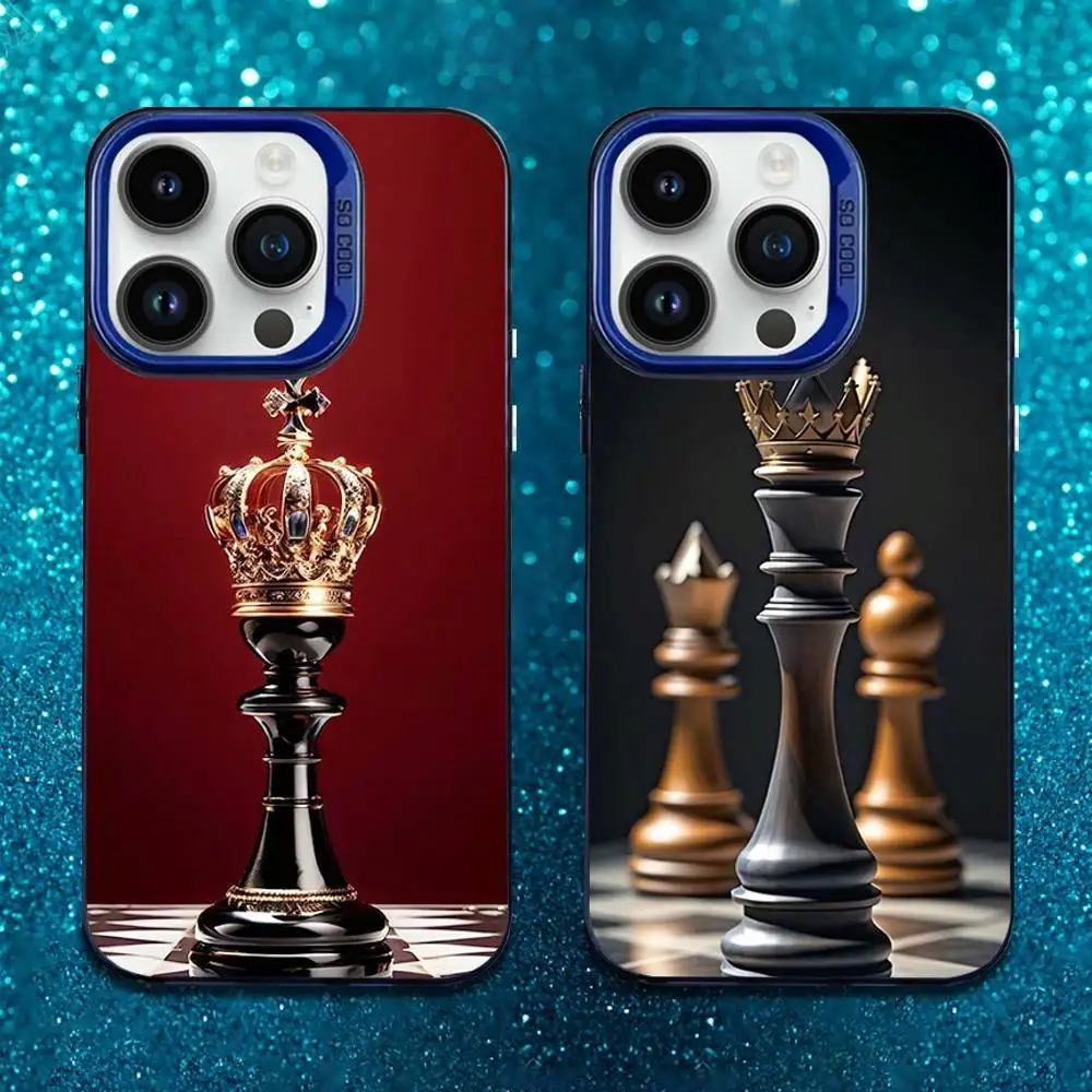 Pieces Chess Board Phone Case For iPhone 16,15,14,13,12,11,Mini,XS,Pro,SE,MAX Blue Matte Silicone Cover
Pieces Chess Board Phone Case For iPhone 16,15,14,13,12,11,Mini,XS,Pro,SE,MAX Blue Matte Silicone Cover