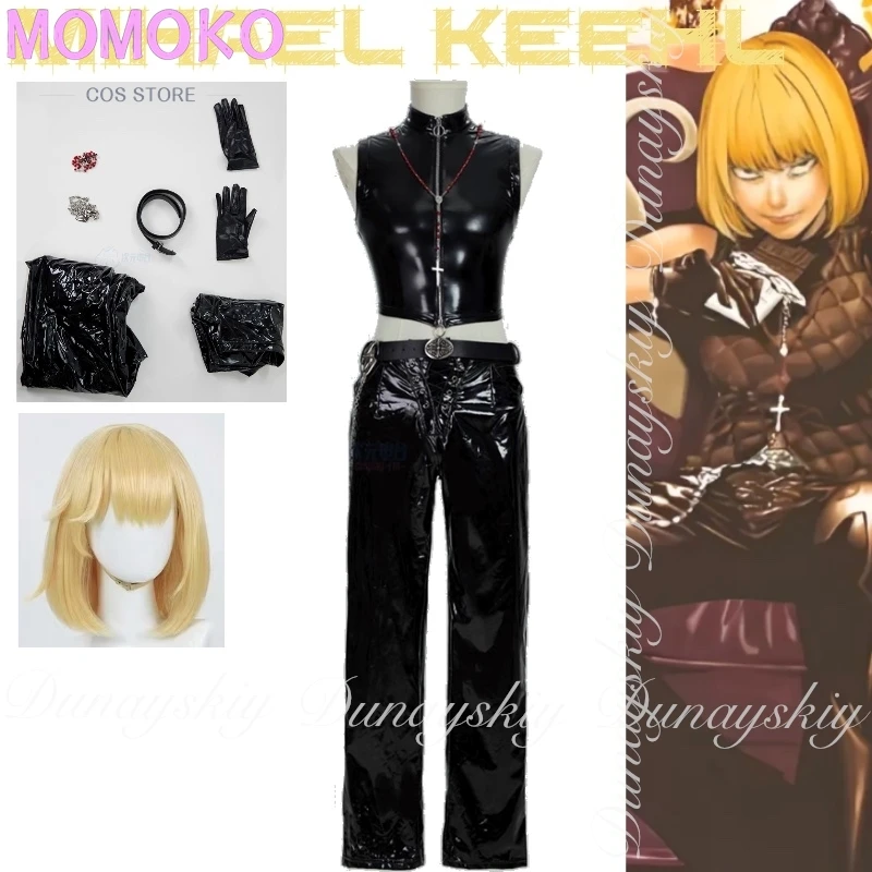 DEATH NOTE Anime Mihael Keehl Cosplay L's Alternate Heir With Golden Hair And Full Leather Suit Cosplay Costume Anime All Of Set
DEATH NOTE Anime Mihael Keehl Cosplay L's Alternate Heir With Golden Hair And Full Leather Suit Cosplay Costume Anime All Of Set