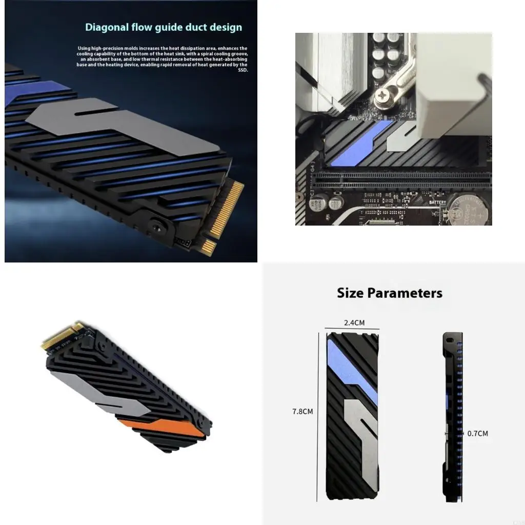 K3NB Оптимизированный охлаждающий радиатор для игровых консолей и M.2 NVME сплошной диск радиатор
K3NB Оптимизированный охлаждающий радиатор для игровых консолей и M.2 NVME сплошной диск радиатор