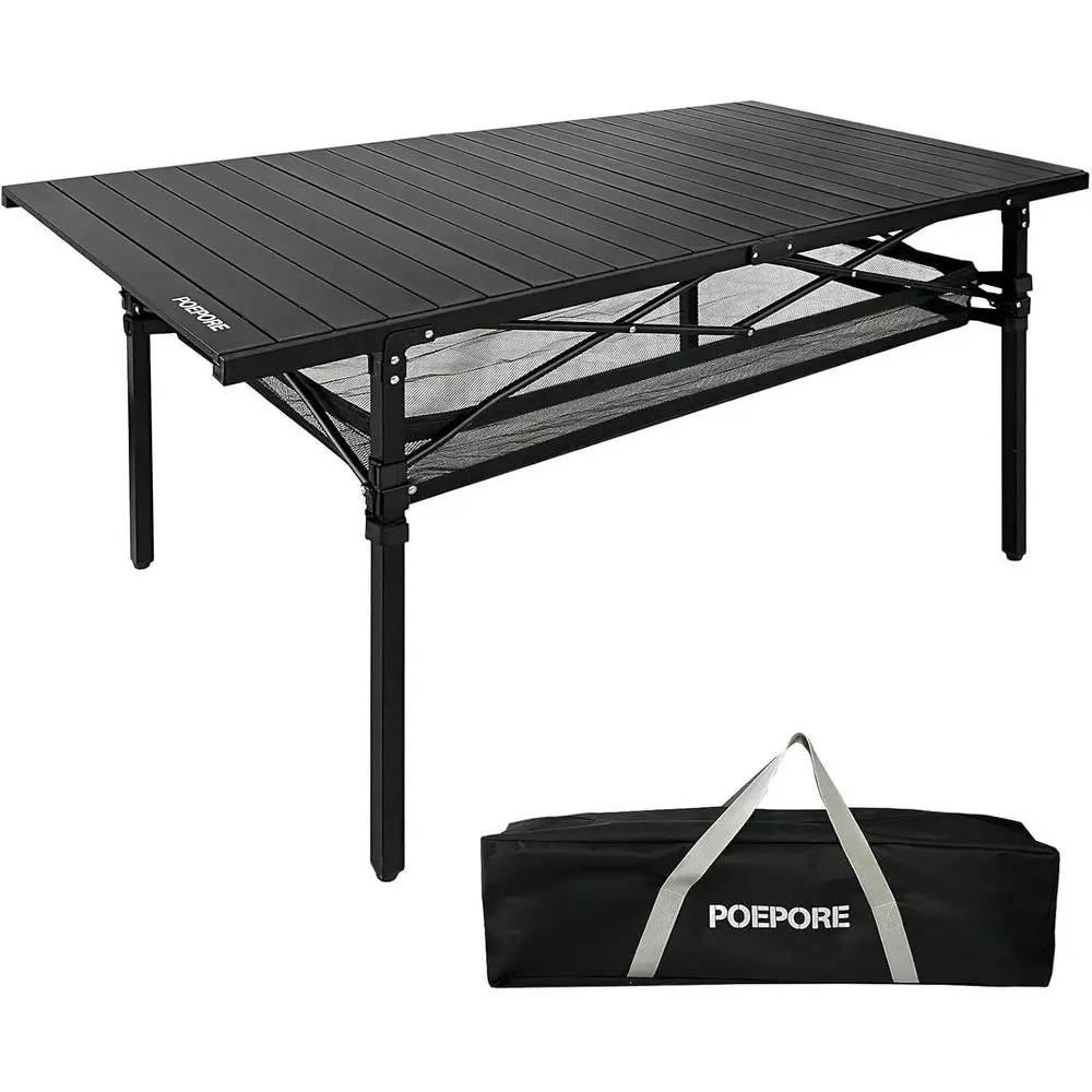 Portable Outdoor Folding Table with Storage for 4-6 People, 55x27.5, Lightweight, for Picnics, BBQs, Beach
Portable Outdoor Folding Table with Storage for 4-6 People, 55x27.5, Lightweight, for Picnics, BBQs, Beach