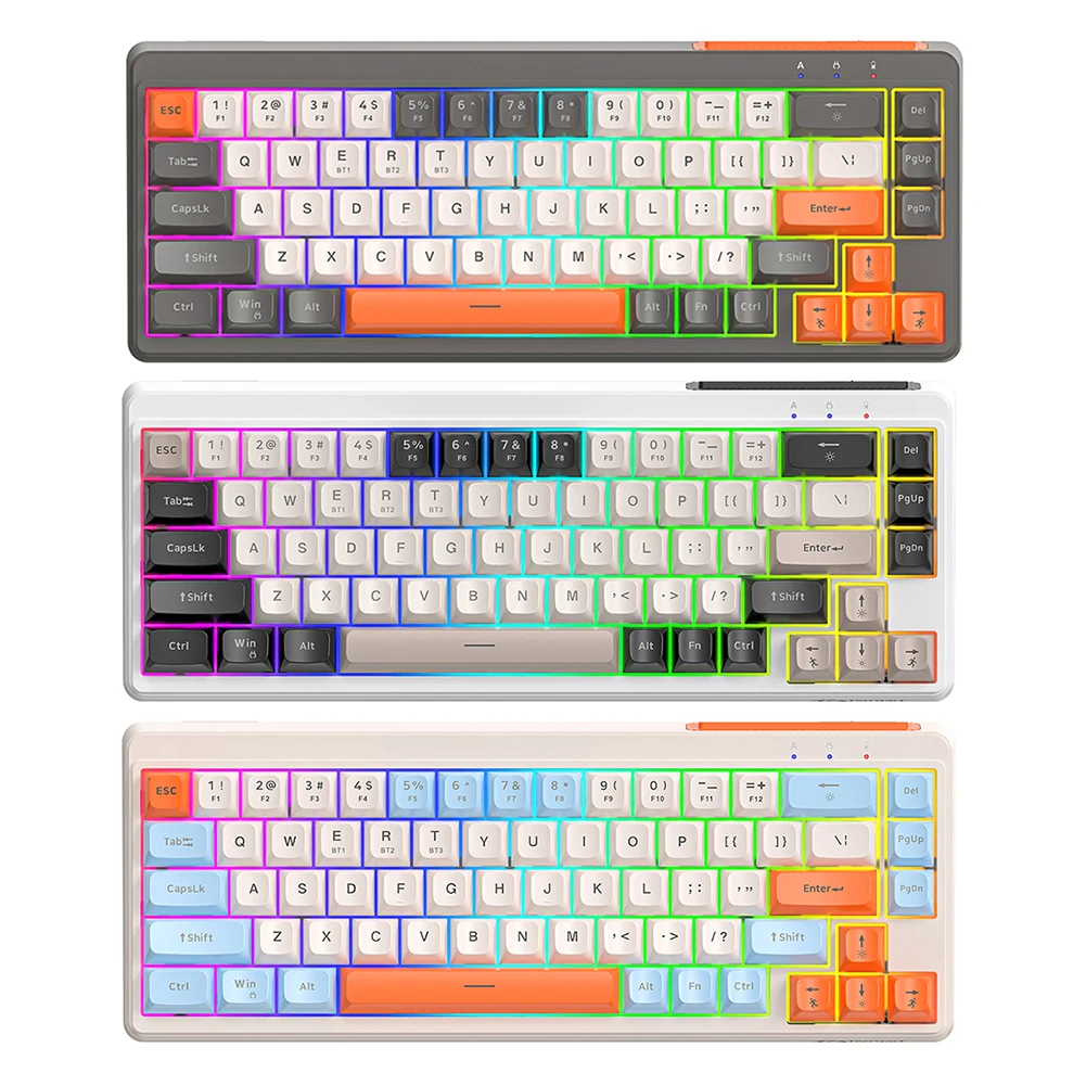 Wireless Mechanical Keyboard Tri-Mode BT5.0/2.4GHz/USB-C Mini Office Keyboard RGB Backlit for PC Laptop
Wireless Mechanical Keyboard Tri-Mode BT5.0/2.4GHz/USB-C Mini Office Keyboard RGB Backlit for PC Laptop