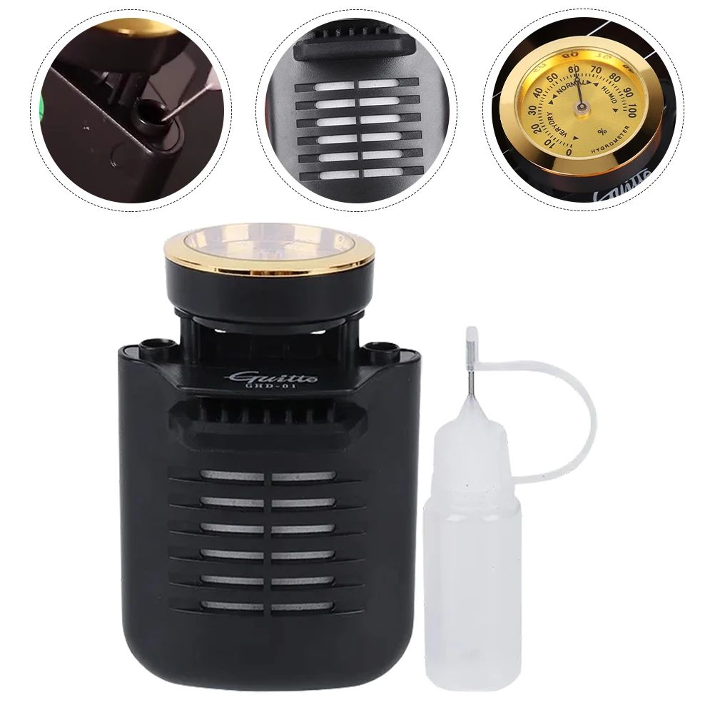 Humidifier Black Plastic Portable Instrument Accessory For Acoustic Guitar Sound Hole Moisturizer Universal Humidity Control
Humidifier Black Plastic Portable Instrument Accessory For Acoustic Guitar Sound Hole Moisturizer Universal Humidity Control