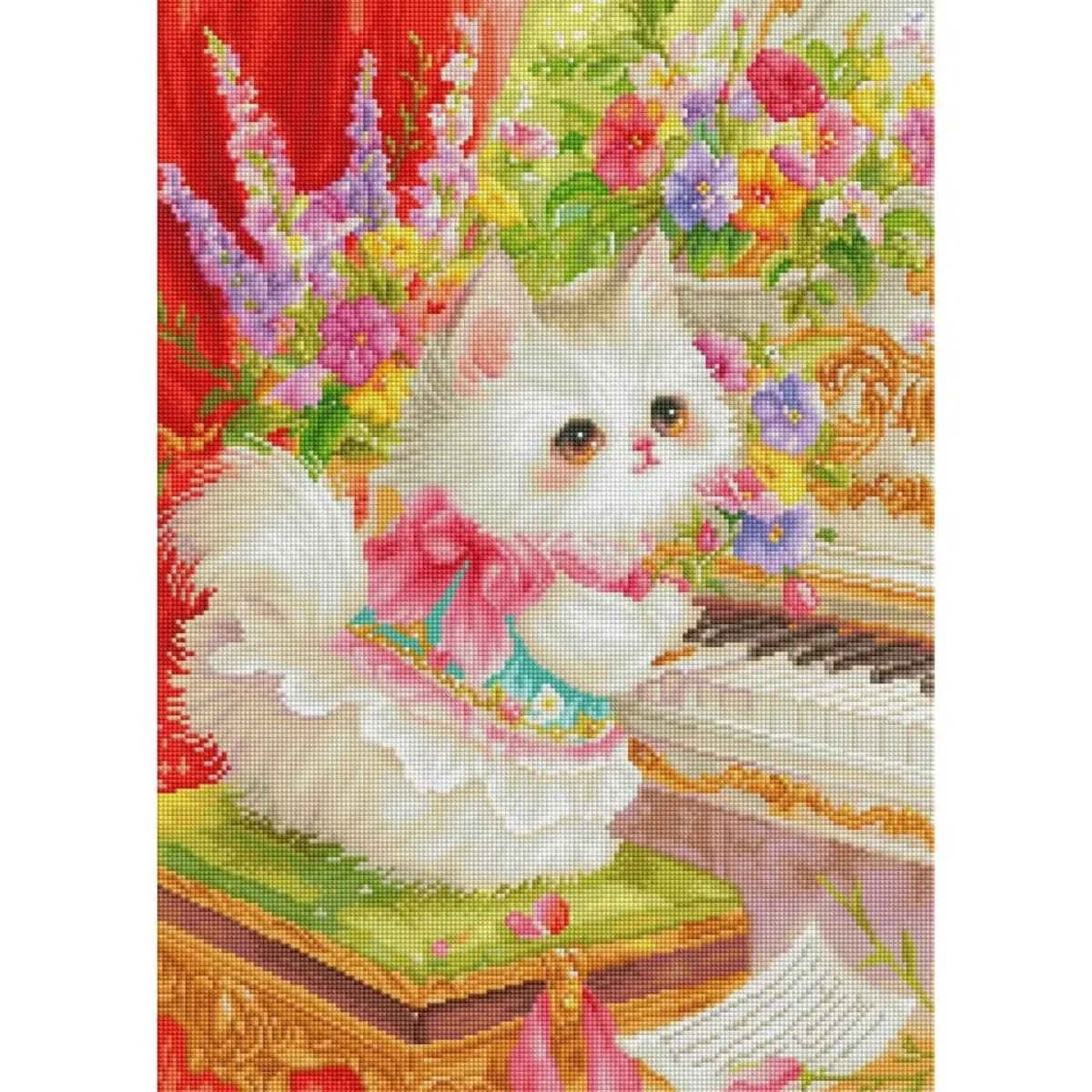 9ct 60x80cm The Cat on the Piano Embroidery DIY Chinese Style Printed Kits Cross Stitch Needlework Set Home Decor Crafts
9ct 60x80cm The Cat on the Piano Embroidery DIY Chinese Style Printed Kits Cross Stitch Needlework Set Home Decor Crafts