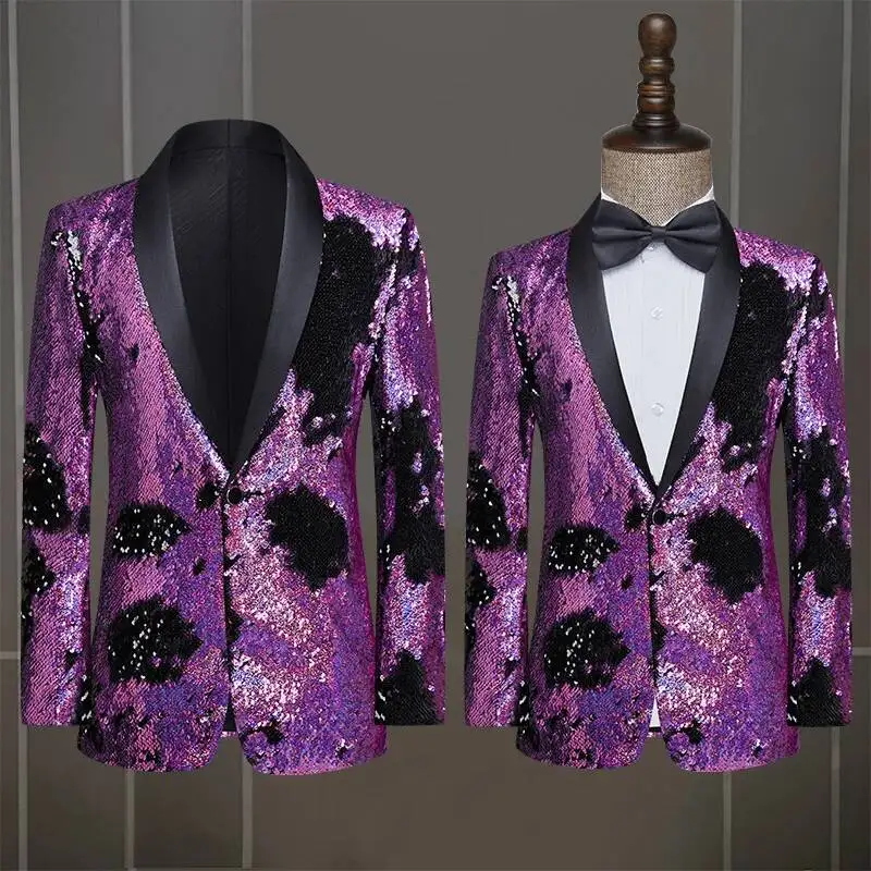 Performance Jacket, Sequined Suit, Suit Men's Singer, Stage Performance Host, Sequined Slim Fit Trendy Art Exam Dress
Performance Jacket, Sequined Suit, Suit Men's Singer, Stage Performance Host, Sequined Slim Fit Trendy Art Exam Dress