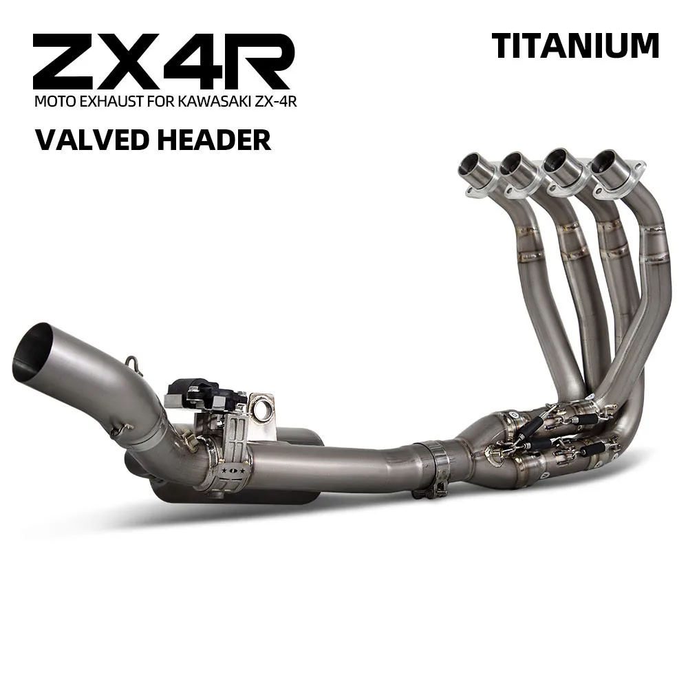 Motorcycle Exhaust Modify Header Tube For Kawasaki ZX4R ZX4RR Escape Titanium 60mm Racing Line Front Pipe with Electronic valve
Motorcycle Exhaust Modify Header Tube For Kawasaki ZX4R ZX4RR Escape Titanium 60mm Racing Line Front Pipe with Electronic valve