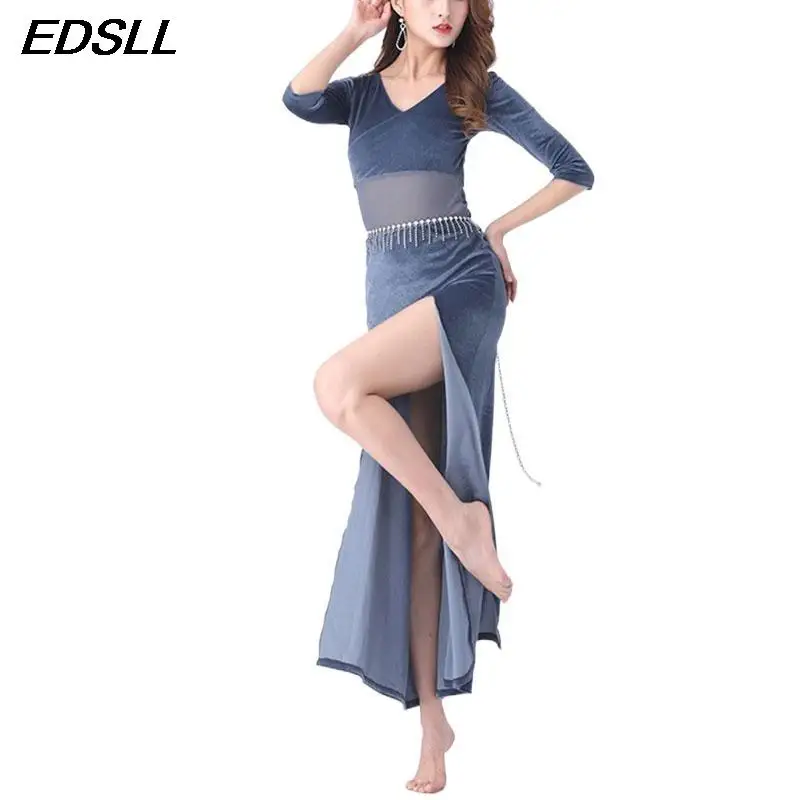 Women Dancing Costume Dress Adult Dance Practice Performance Split Dress Belly Dance Training Clothes Eastern Dance Costume
Women Dancing Costume Dress Adult Dance Practice Performance Split Dress Belly Dance Training Clothes Eastern Dance Costume
