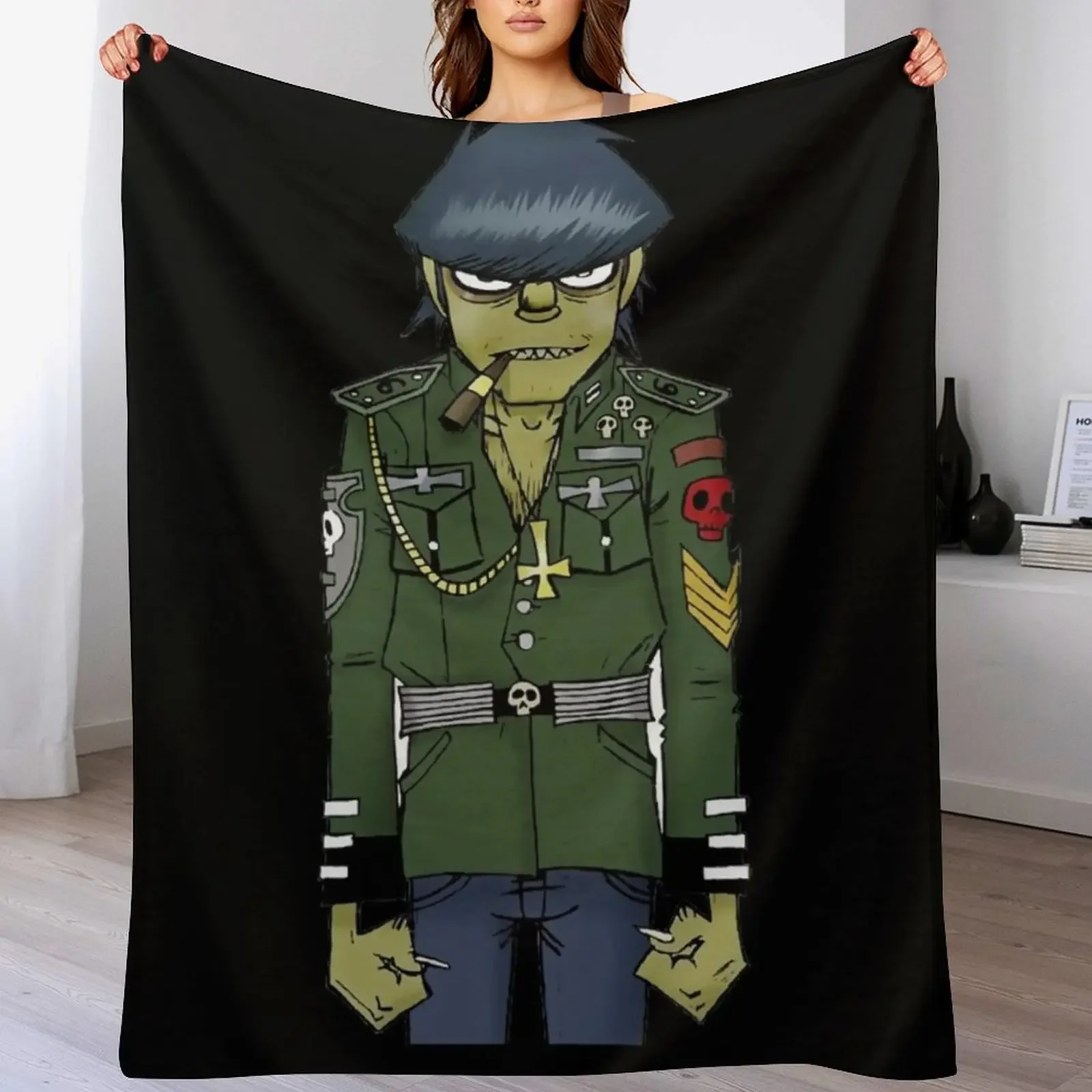 Gorillaz Cartoon music Throw Blanket Hairy warm for winter sofa bed Nap Blankets
Gorillaz Cartoon music Throw Blanket Hairy warm for winter sofa bed Nap Blankets