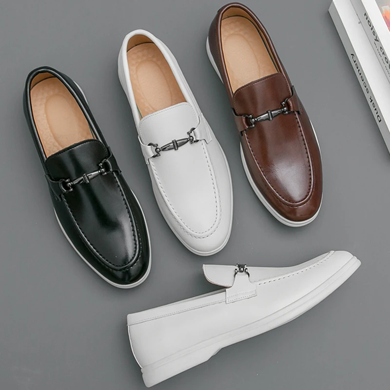 Men's Dress Shoes Slip On Leather Loafers Men Comfortable Casual Leather Shoes For Men Trend Office Social Casual Business Shoes
Men's Dress Shoes Slip On Leather Loafers Men Comfortable Casual Leather Shoes For Men Trend Office Social Casual Business Shoes