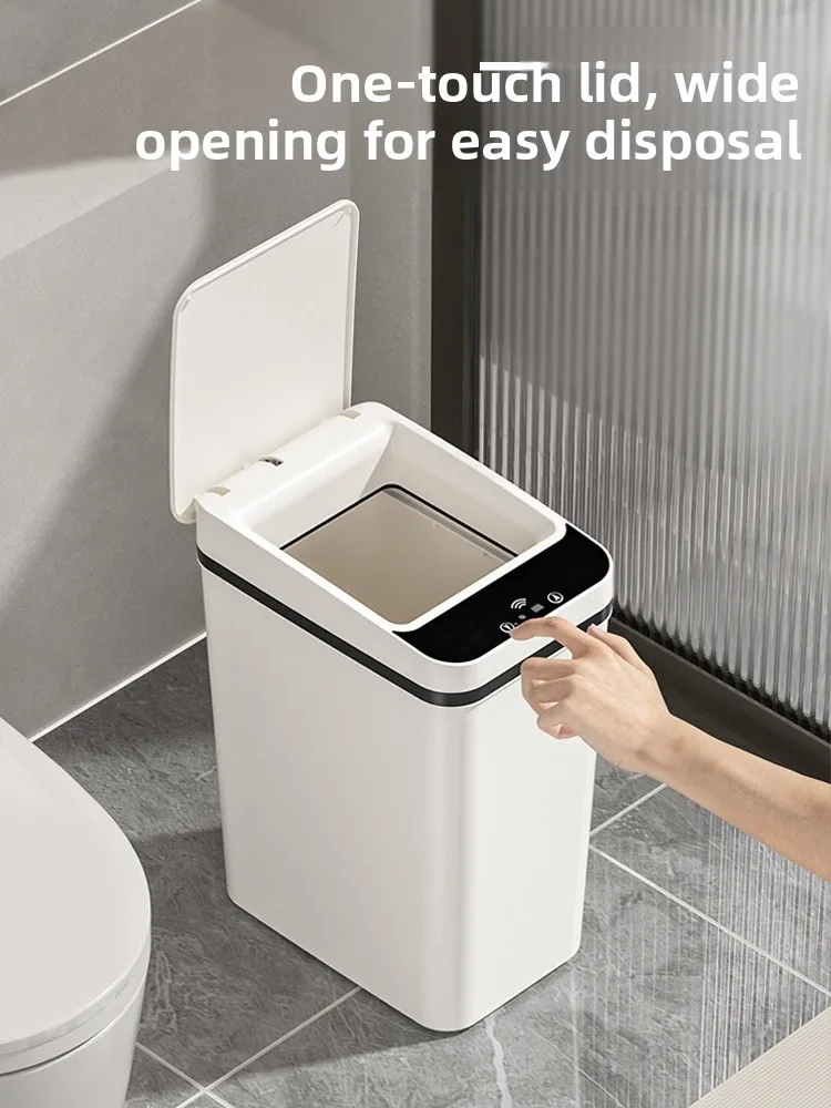 New Smart Trash Can Large Capacity Kitchen Bathroom Use with Flip Cover Automatic Induction Waterproof Home Cleaning Tool
New Smart Trash Can Large Capacity Kitchen Bathroom Use with Flip Cover Automatic Induction Waterproof Home Cleaning Tool