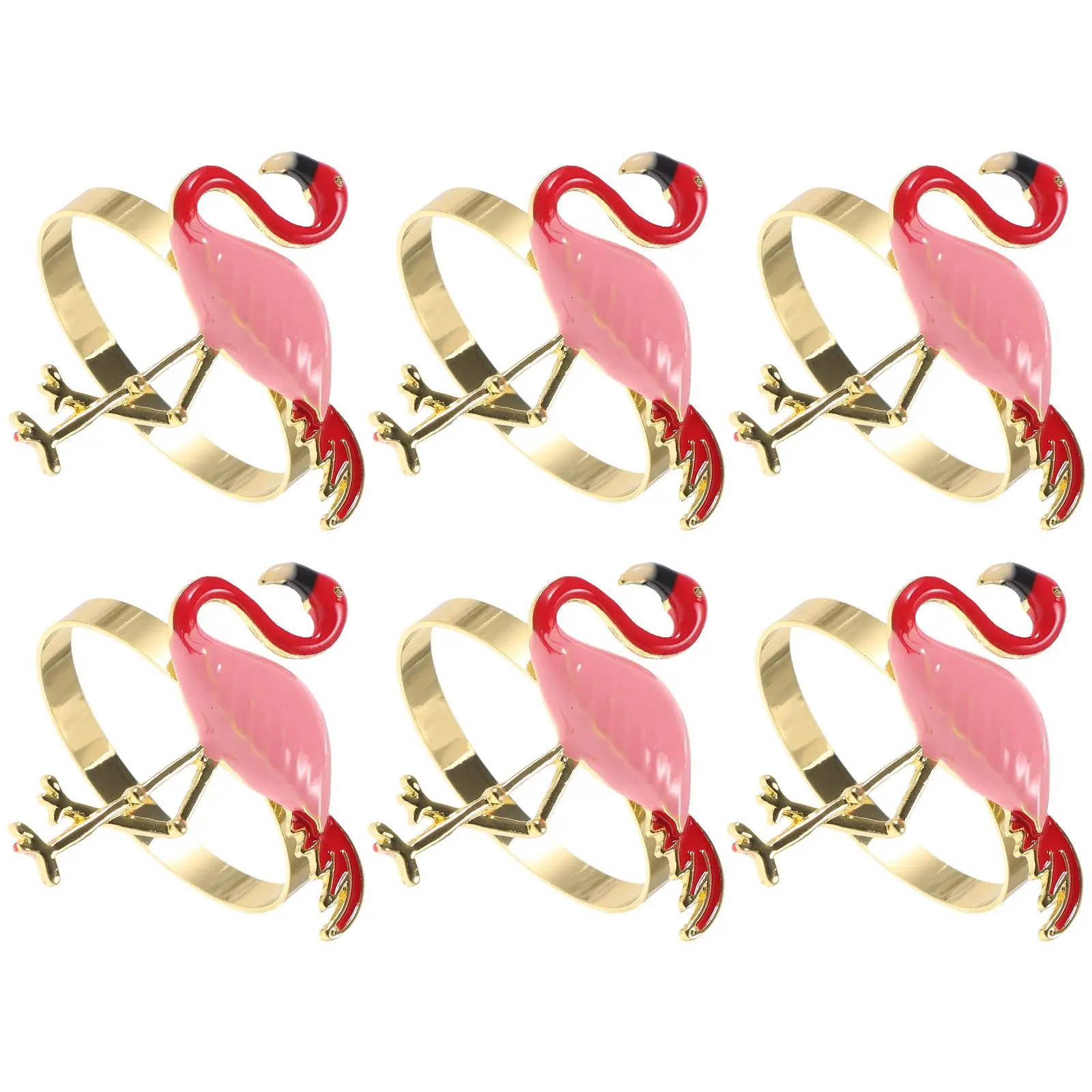 6 Pcs Flamingo Shaped Napkin Rings Pink Decorative Banquet Holders Easy Clean High Grade Material Long Service Life
6 Pcs Flamingo Shaped Napkin Rings Pink Decorative Banquet Holders Easy Clean High Grade Material Long Service Life