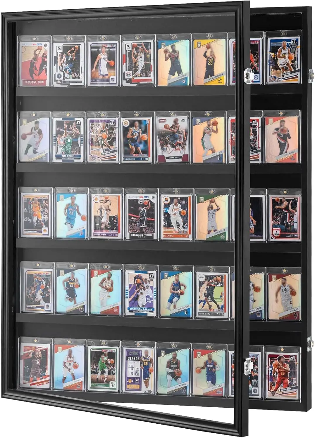 Graded Sports Card Display Case, 24.3x30.5x2.1 in, Baseball Card Frame with 98% UV Protection, Lockable Wall Cabinet for 35
Graded Sports Card Display Case, 24.3x30.5x2.1 in, Baseball Card Frame with 98% UV Protection, Lockable Wall Cabinet for 35