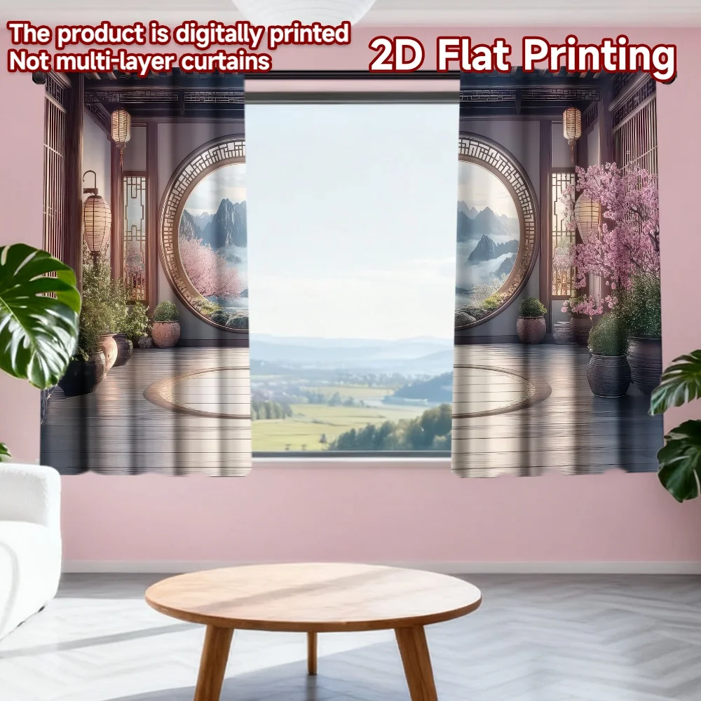 2D flat printing 2pcs Party Curtain Springtime Cherry Blossom View Digital Printed Polyester Drapes Festive Wall Decor Use for
2D flat printing 2pcs Party Curtain Springtime Cherry Blossom View Digital Printed Polyester Drapes Festive Wall Decor Use for