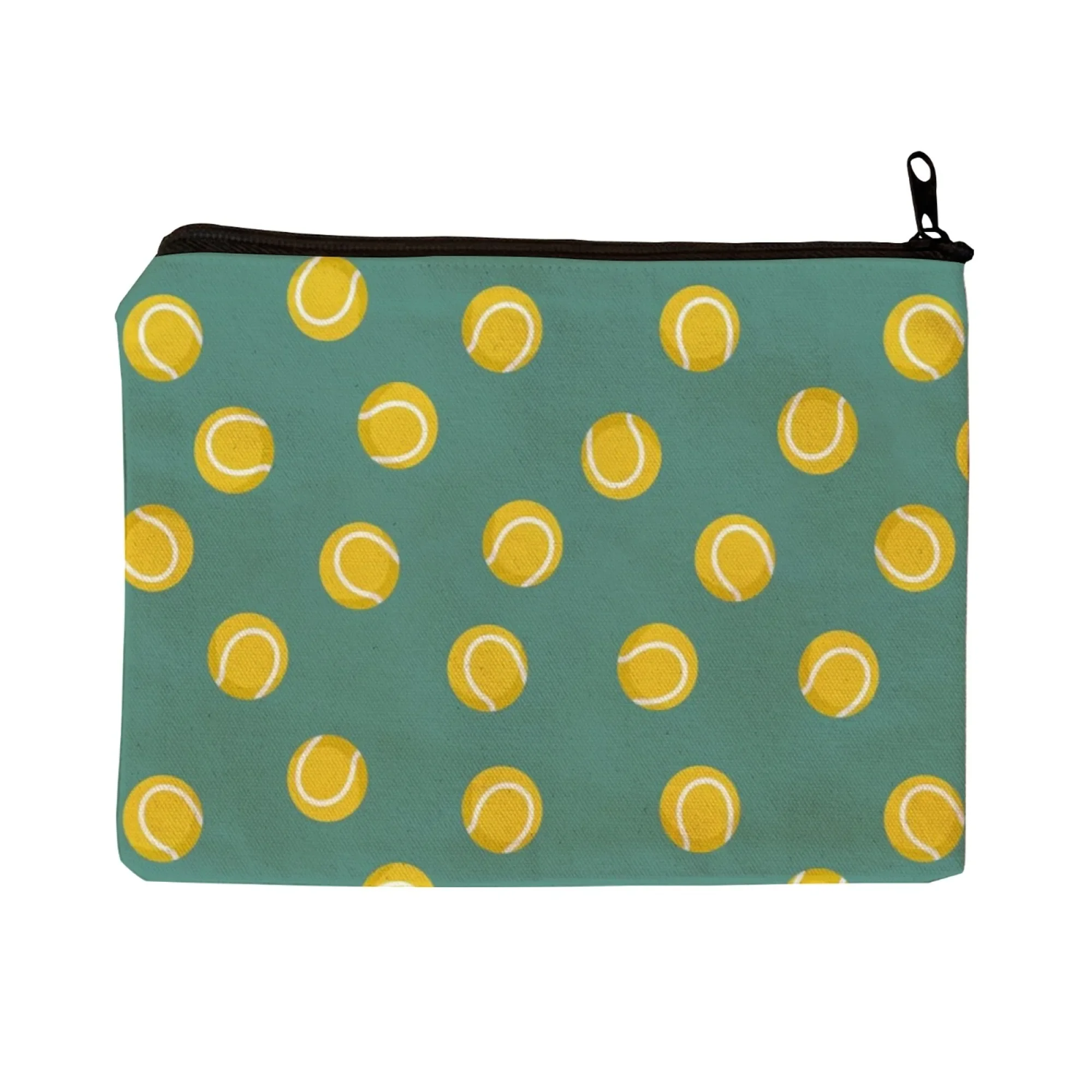 Women Yellow Tennis Ball Pattern Print Canvas Makeup Bag - Sporty Zippered Cosmetic Pouch Ideal for Outdoor Trips & Daily
Women Yellow Tennis Ball Pattern Print Canvas Makeup Bag - Sporty Zippered Cosmetic Pouch Ideal for Outdoor Trips & Daily