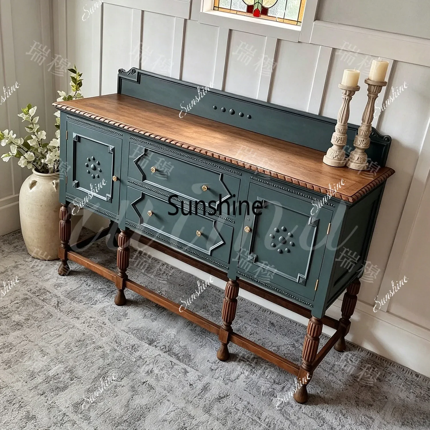 YFrench color matching solid wood porch cabinet, carved and made old living room entrance partition integrated
YFrench color matching solid wood porch cabinet, carved and made old living room entrance partition integrated
