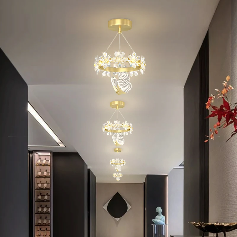 2023 New Petal Crystal Butterfly Chandelier Home Aisle Corridor Ceiling Lamp Light Luxury Bedroom Cloakroom Lamp Lighting LED
2023 New Petal Crystal Butterfly Chandelier Home Aisle Corridor Ceiling Lamp Light Luxury Bedroom Cloakroom Lamp Lighting LED