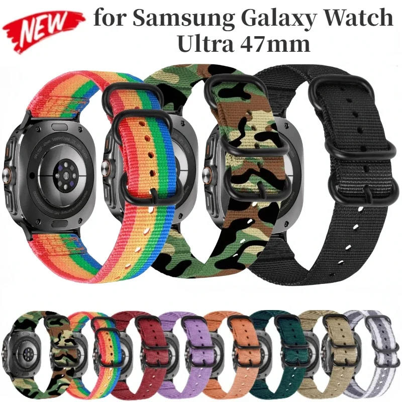 Ремешок нейлоновый для Samsung Galaxy Watch Ultra 47 мм, спортивный удобный браслет для смарт-часов Galaxy Watch Ultra 47 мм
Ремешок нейлоновый для Samsung Galaxy Watch Ultra 47 мм, спортивный удобный браслет для смарт-часов Galaxy Watch Ultra 47 мм