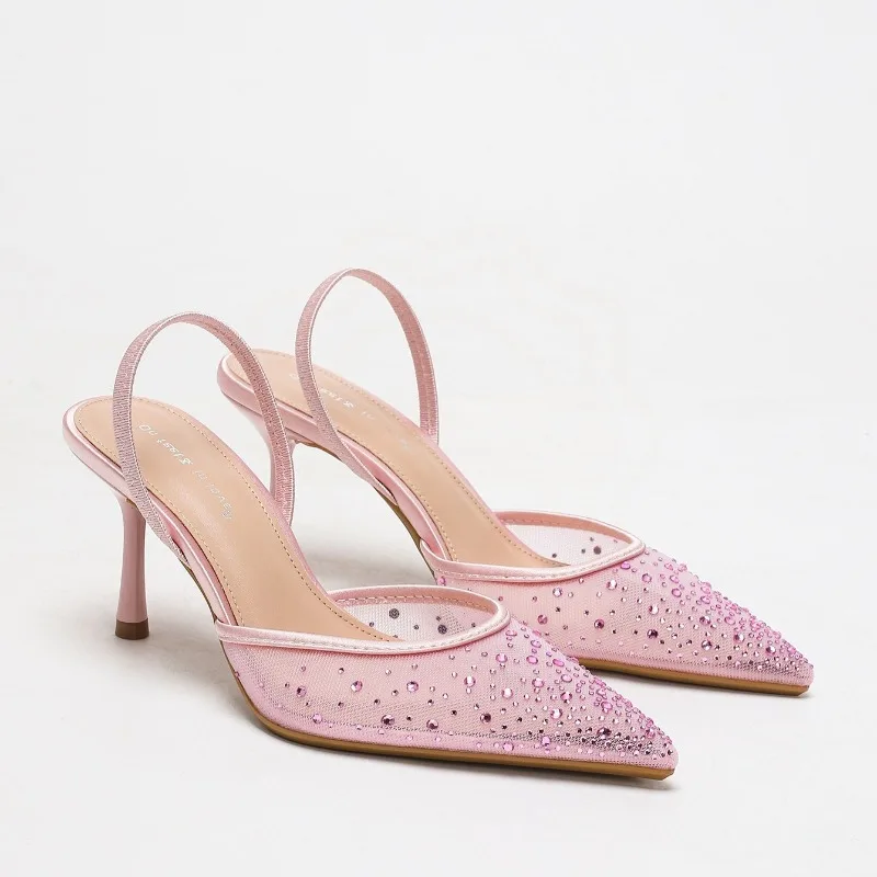 Luxury Women Sandals Fashion Air Mesh Rhinestone High Heeled Sandals for Woman French Casual Shoe Designer Shoes Sandalias Mujer
Luxury Women Sandals Fashion Air Mesh Rhinestone High Heeled Sandals for Woman French Casual Shoe Designer Shoes Sandalias Mujer