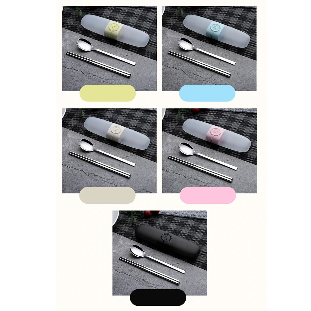 3 Pcs Portable Cutlery Set Reusable Travel Chopsticks Stainless Steel Outdoor Tableware Lunch Silverware Student
3 Pcs Portable Cutlery Set Reusable Travel Chopsticks Stainless Steel Outdoor Tableware Lunch Silverware Student