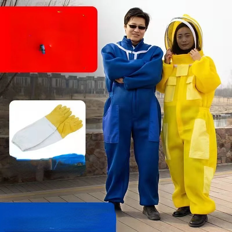 Full set of bee repellent clothing, breathable mesh, specially designed for bees, thickened one piece bee repellent clothing
Full set of bee repellent clothing, breathable mesh, specially designed for bees, thickened one piece bee repellent clothing