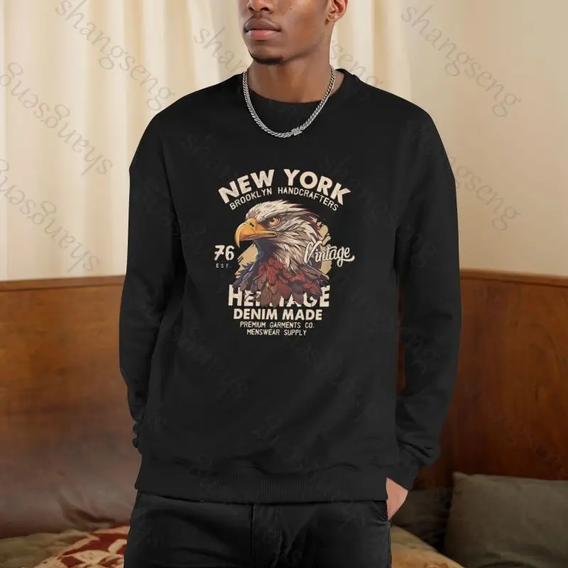 Eagle animal sweater spring and autumn men's sweater printed long-sleeved T-shirt fashion men's clothing O-neck Harajuku top
Eagle animal sweater spring and autumn men's sweater printed long-sleeved T-shirt fashion men's clothing O-neck Harajuku top