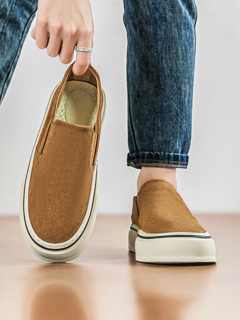 Casual Summer Men's Bean Shoes Vintage Fashion All-Match Flats Soft Bottom Work Shoes Easy-To-Wear Breathable round Toe Loafers
Casual Summer Men's Bean Shoes Vintage Fashion All-Match Flats Soft Bottom Work Shoes Easy-To-Wear Breathable round Toe Loafers
