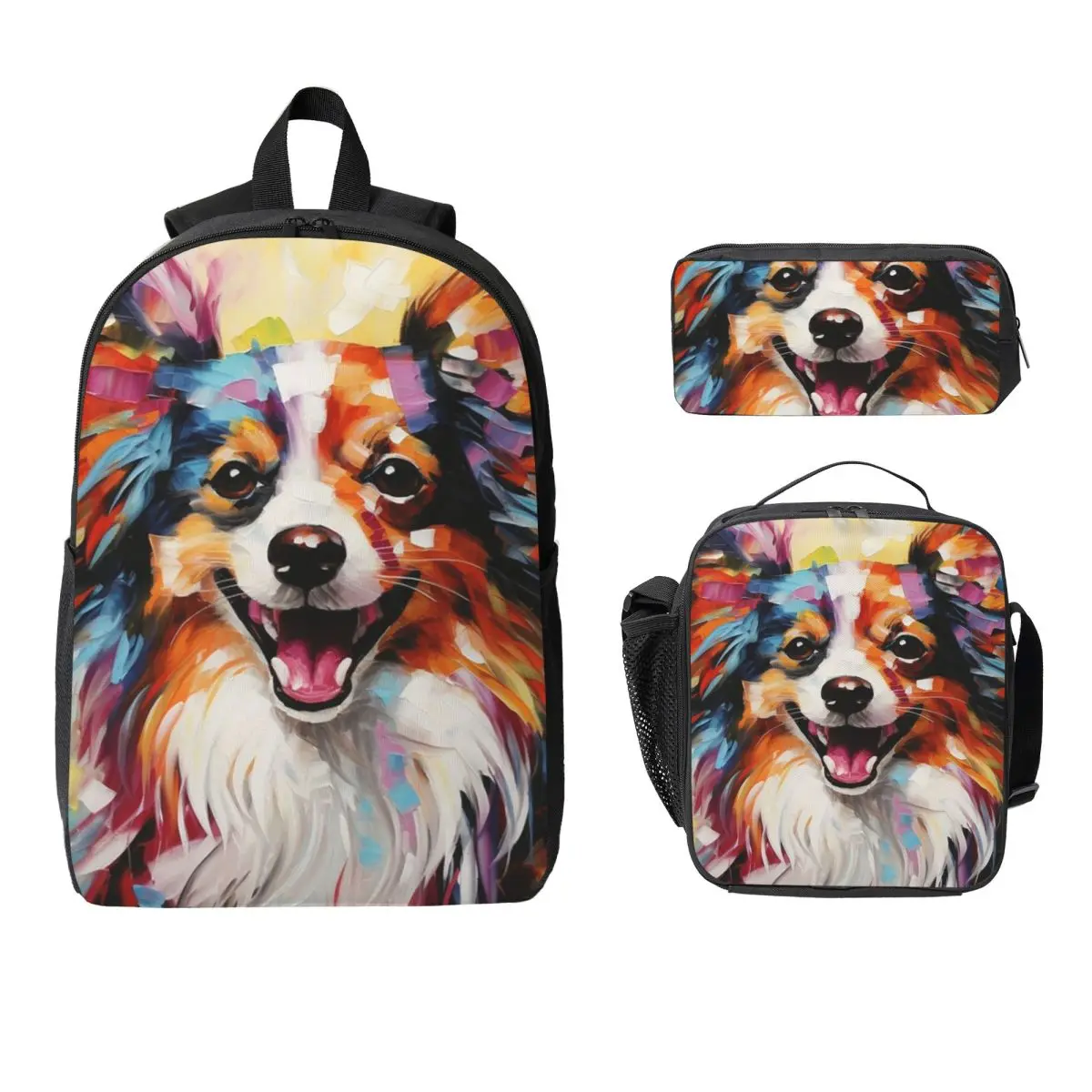 Рюкзак A Papillon Dog Masterpiece, студенческая сумка для книг для мальчиков и девочек, школьная сумка, сумки на плечо для ноутбука, 3 шт., изолированная сумка для обеда, пенал
Рюкзак A Papillon Dog Masterpiece, студенческая сумка для книг для мальчиков и девочек, школьная сумка, сумки на плечо для ноутбука, 3 шт., изолированная сумка для обеда, пенал