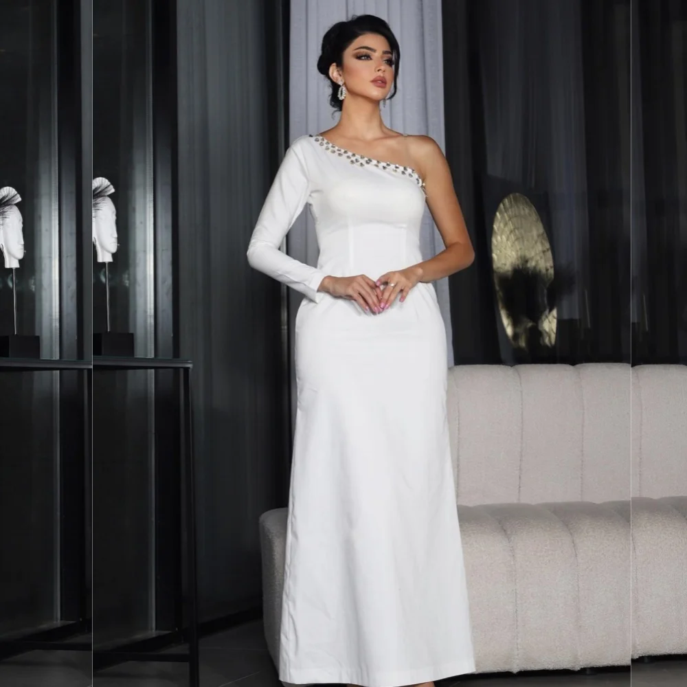 Customized Unisex Jersey Pleat A-line Sequined One-shoulder Midi Dresses Bespoke Occasion Dresses Classic Exquisite Modern Style
Customized Unisex Jersey Pleat A-line Sequined One-shoulder Midi Dresses Bespoke Occasion Dresses Classic Exquisite Modern Style