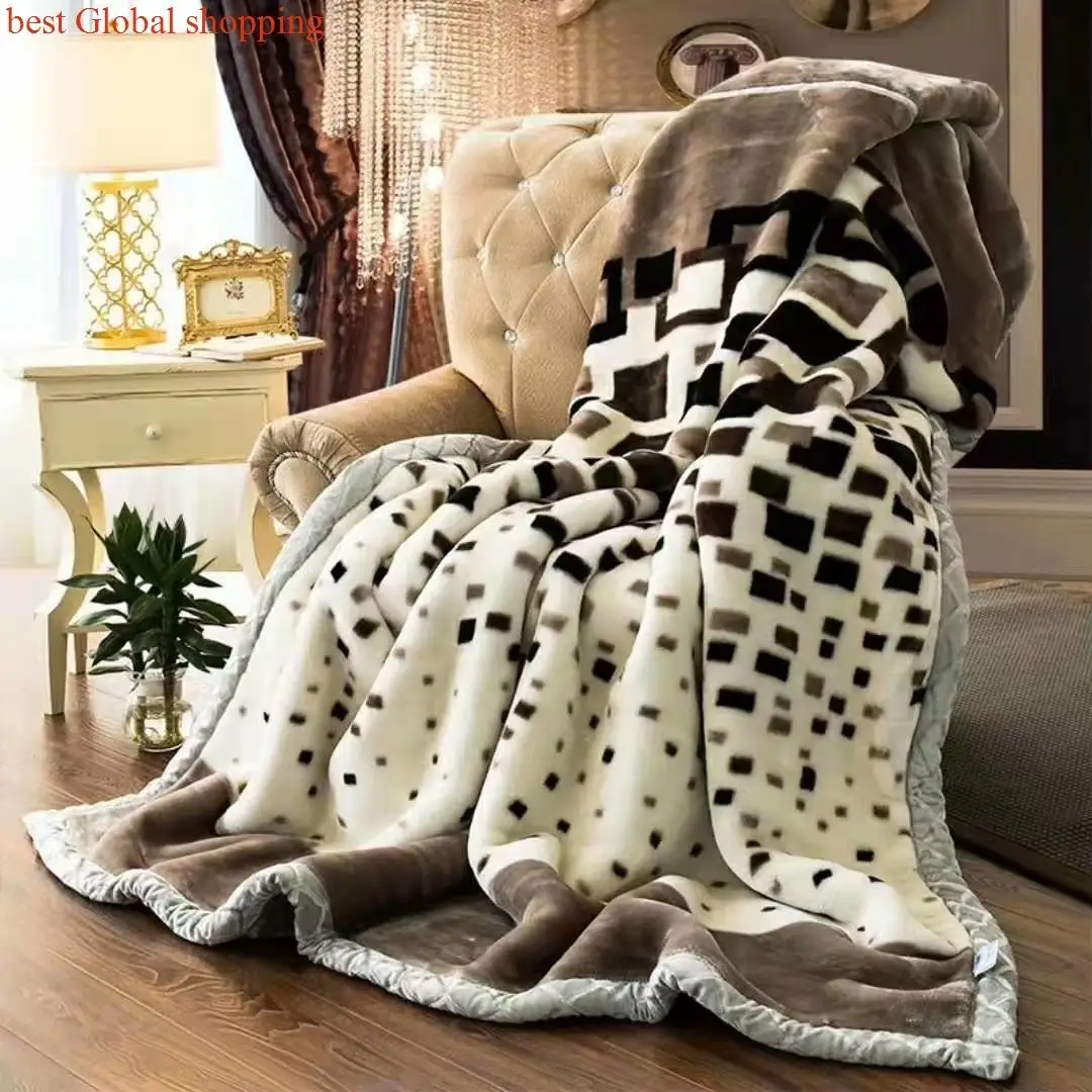 Thiened Double Layer Raschel Blanket Quilt Winter Warm Fluffy Tow Blanket Soft Plant Floral Pattern New Chinese Sle Hom...
Thiened Double Layer Raschel Blanket Quilt Winter Warm Fluffy Tow Blanket Soft Plant Floral Pattern New Chinese Sle Hom...