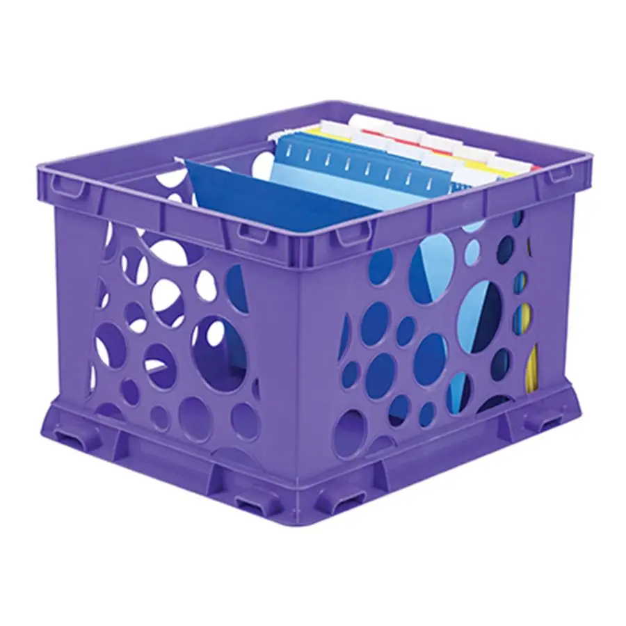 Premium File Crate with Handle Cutouts Letter and Legal Document and Folder Storage, Classroom Purple, 1Pack 61464A03C
Premium File Crate with Handle Cutouts Letter and Legal Document and Folder Storage, Classroom Purple, 1Pack 61464A03C