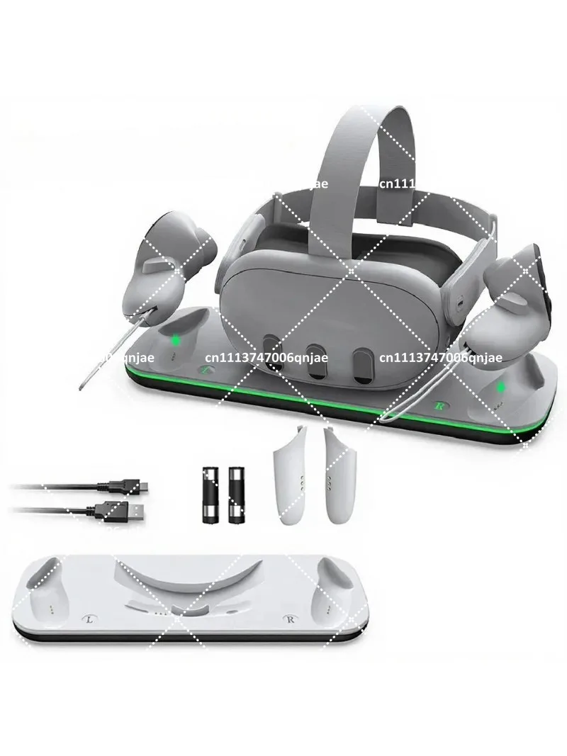 RGB Charging Dock Station for Meta Oculus Quest 3, VR Headset & Touch Controller Holder Charging Stand
RGB Charging Dock Station for Meta Oculus Quest 3, VR Headset & Touch Controller Holder Charging Stand