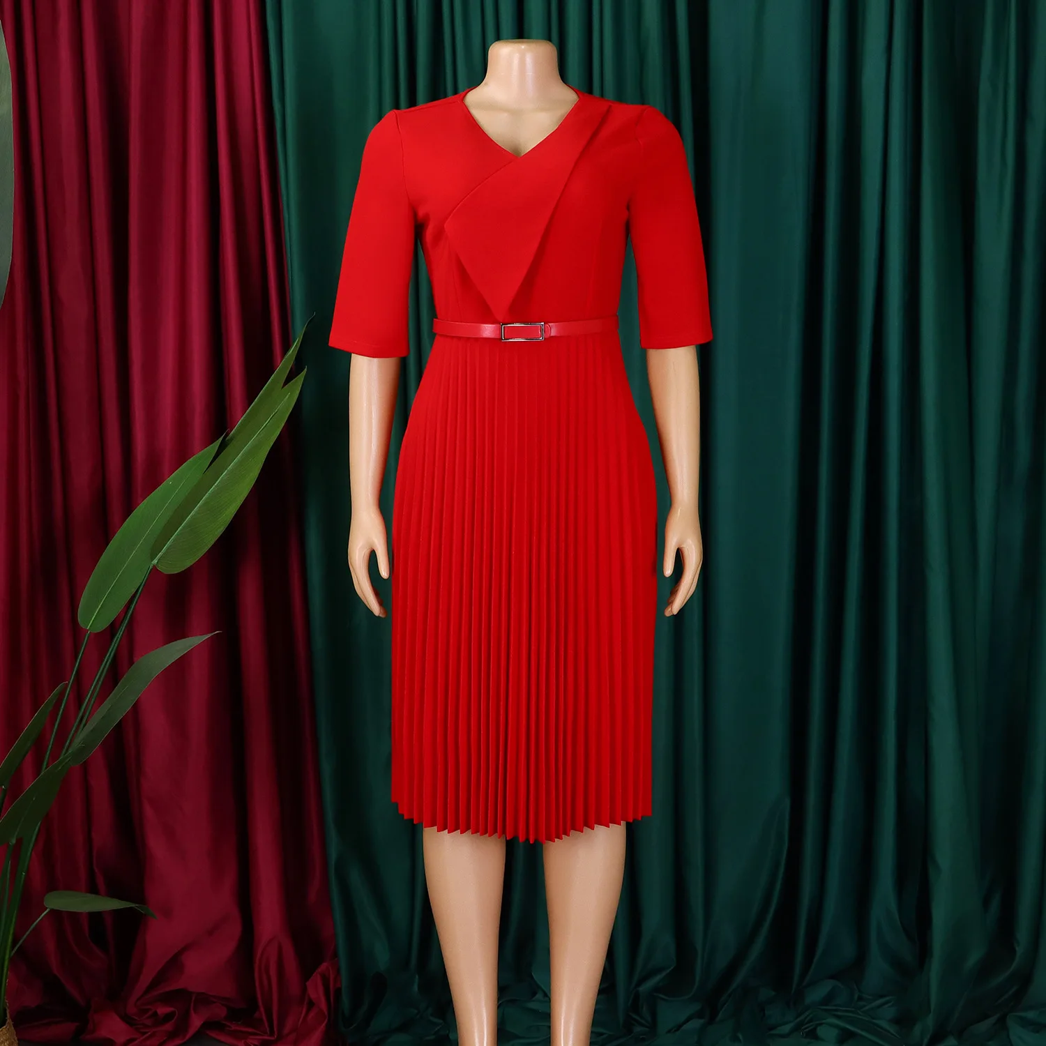 Customized Elegant Dress Women for Wedding Party 2025 Summer African Short Sleeve V-neck Polyester Midi Pleat Dress Dashiki Afri
Customized Elegant Dress Women for Wedding Party 2025 Summer African Short Sleeve V-neck Polyester Midi Pleat Dress Dashiki Afri