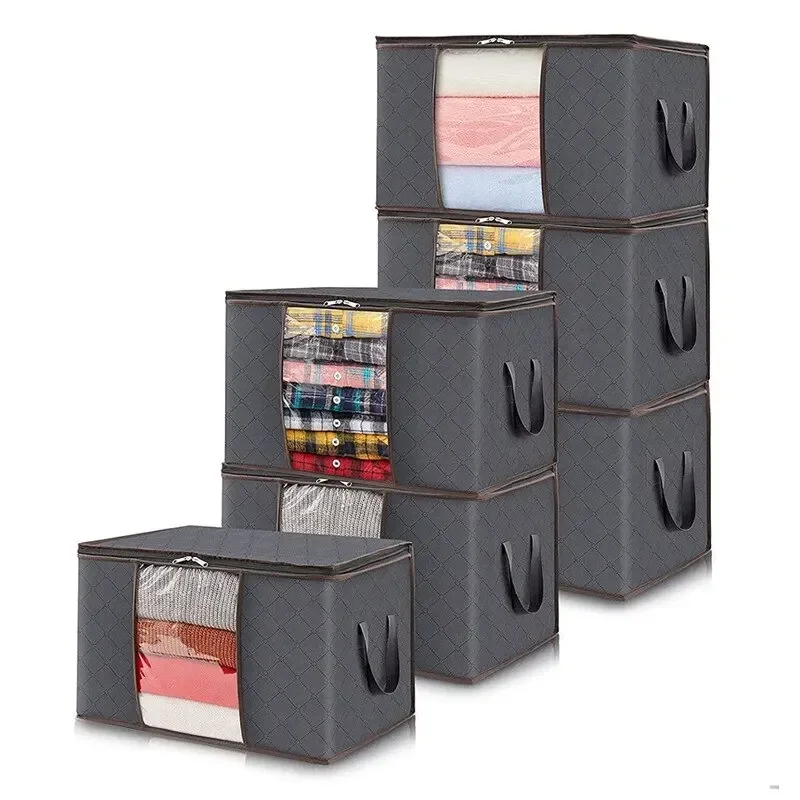 6pcs/set Clothes Storage Bags Upgraded Foldable Fabric Storage Bags Storage Containers For Organizing Bedroom
6pcs/set Clothes Storage Bags Upgraded Foldable Fabric Storage Bags Storage Containers For Organizing Bedroom