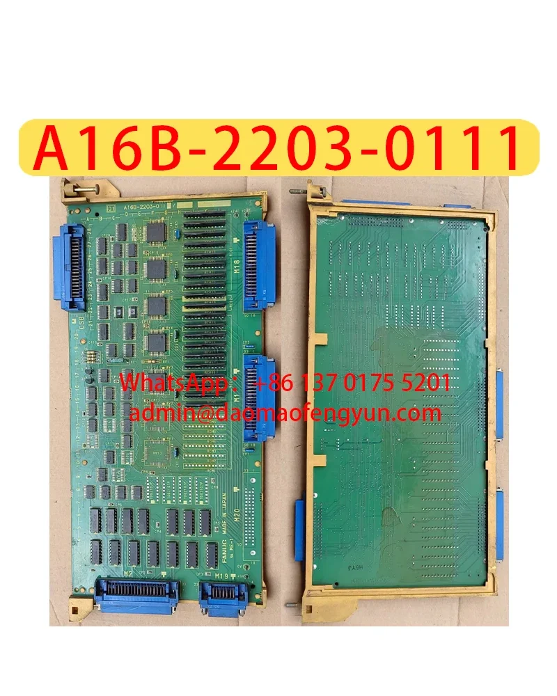 A16B-2203-0111 Used I/O circuit Boards Tested for Normal Shipping,A16B 2203 0111,Fast Shipping 
A16B-2203-0111 Used I/O circuit Boards Tested for Normal Shipping,A16B 2203 0111,Fast Shipping
