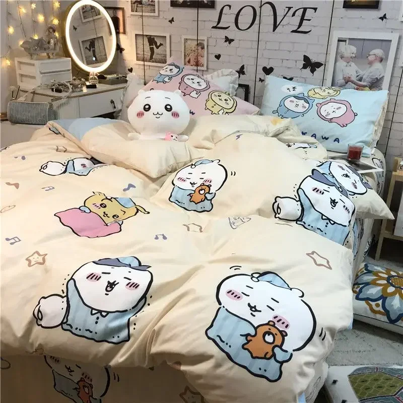 Miniso Anime Kawaii Chiikawa 3 4-piece Set Bed Decoration Cute Cartoon Lovely Soft Quilt Cover Pillow Cover Bed Sheet Set Gifts
Miniso Anime Kawaii Chiikawa 3 4-piece Set Bed Decoration Cute Cartoon Lovely Soft Quilt Cover Pillow Cover Bed Sheet Set Gifts