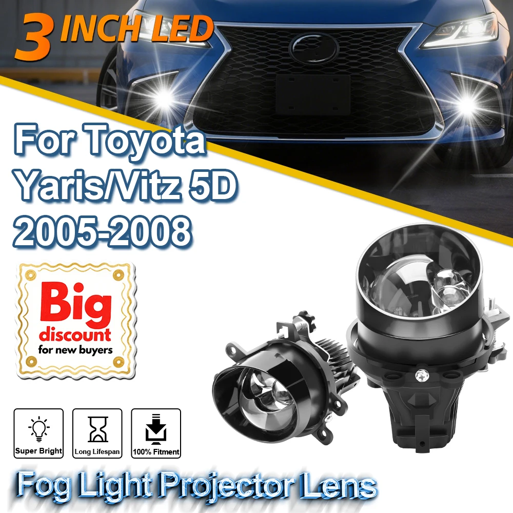 ROADSUN 3.0 Inch LED Fog Light Projector Lens Assembly Hi-lo Beam Fog Lamp Bulb For Toyota Yaris/Vitz 5D 2005 2006 2007 2008
ROADSUN 3.0 Inch LED Fog Light Projector Lens Assembly Hi-lo Beam Fog Lamp Bulb For Toyota Yaris/Vitz 5D 2005 2006 2007 2008